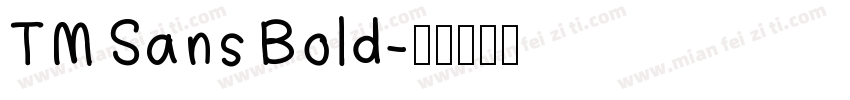 TM Sans Bold字体转换
